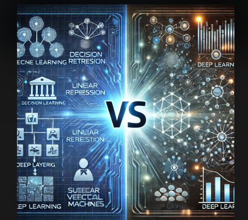 how deep learning differs from traditional machine learning