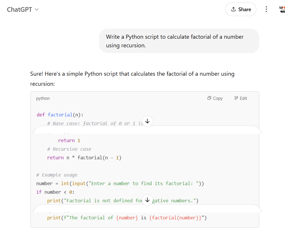 chatgpt for coding