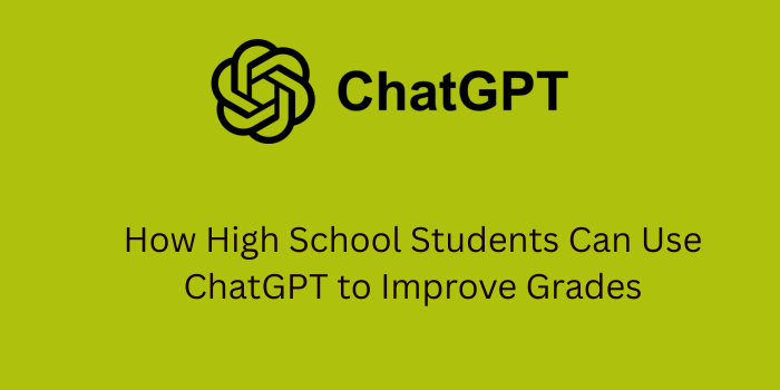 chatgpt for high school students