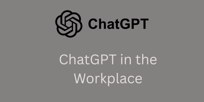 chatgpt in the workplace