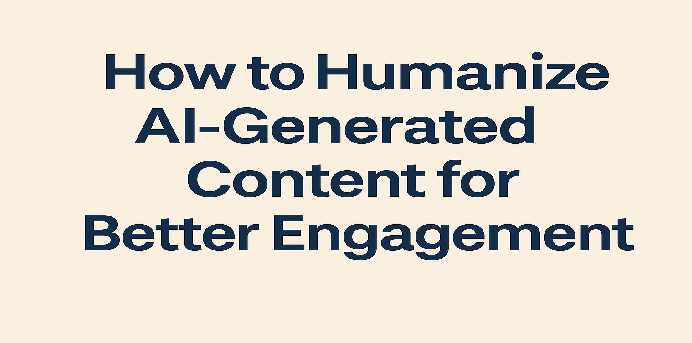humanize ai-generated content